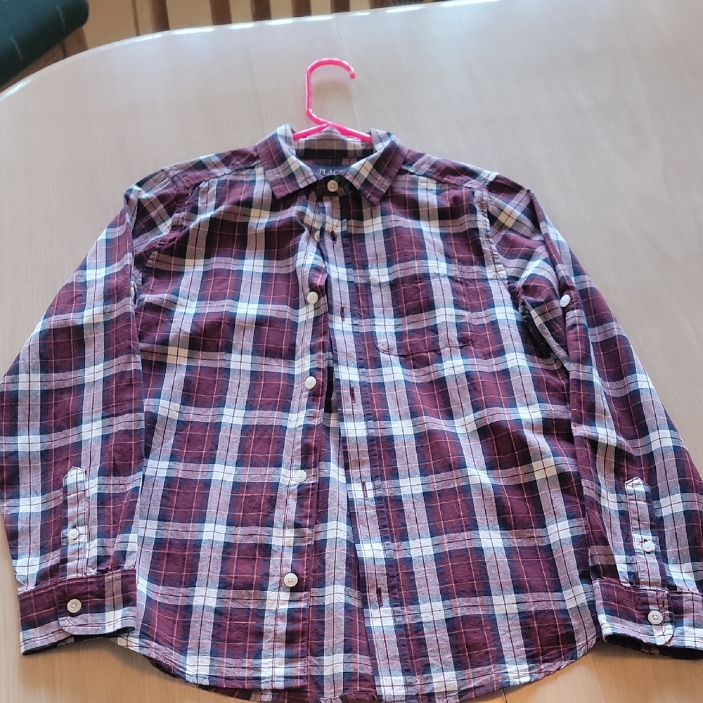 Place Red and White Classic Button Down Shirt